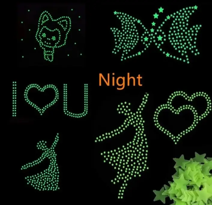 Picture of radium star stiker 1 packet ( 100 PCS) - Multicolor