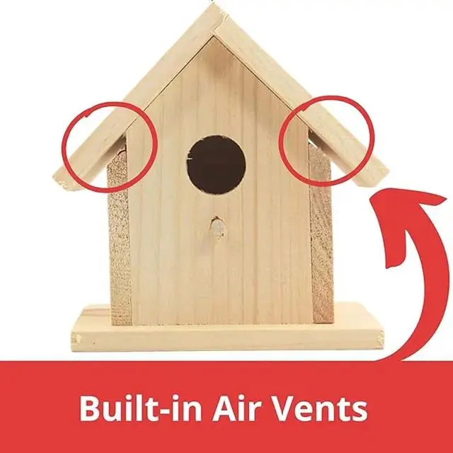 Picture of Wooden Home Style Birds Nest - Multicolor