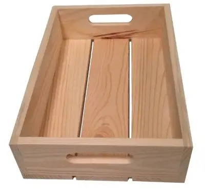 Picture of Wooden Crate Boxes Storage Apple fruit vegetable shelf - Multicolor