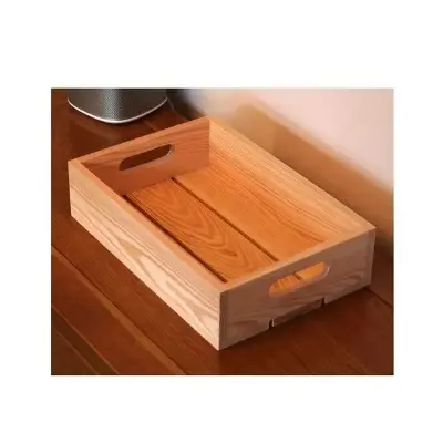 Picture of European Wooden unique design Tray Tableware Food Dessert Cake Snack Serving Tray - Multicolor