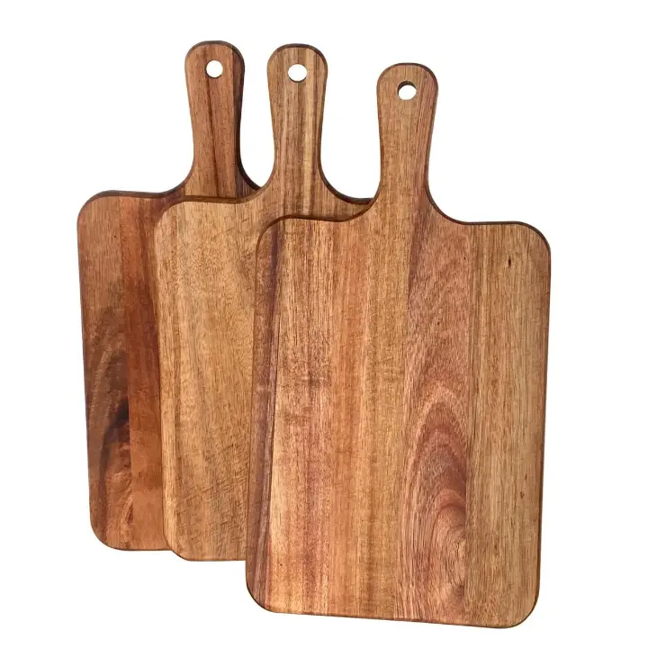Picture of Wooden Chopping Board  High Quality product  ( Medium Size 16 inch by 8 inch ) - Multicolor