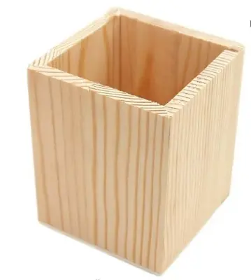Picture of Wooden Pen Holder  1 Pcs - Multicolor