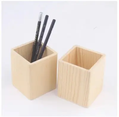 Picture of Wooden Pen Holder  1 Pcs - Multicolor