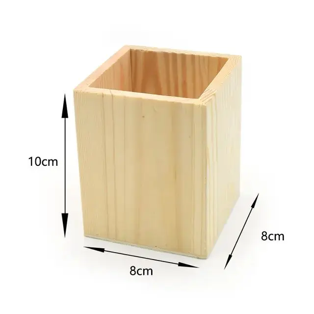 Picture of Wooden Pen Holder  1 Pcs - Multicolor