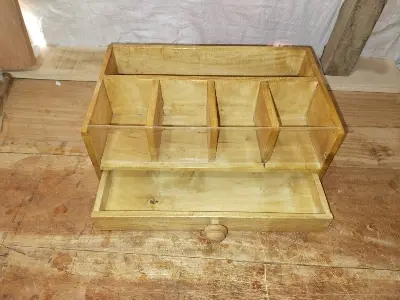 Picture of Coffee and Tea Organizer for Countertop with Drawer Coffee Organizer - Multicolor