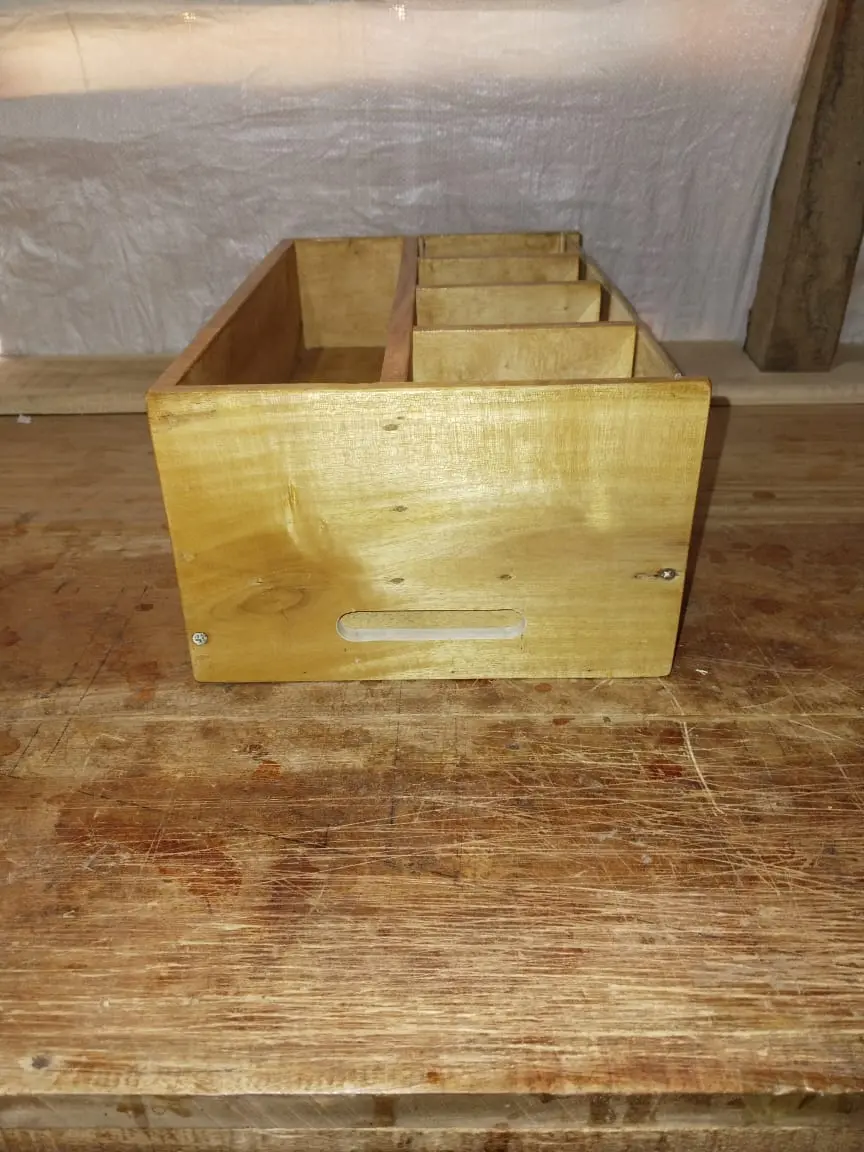 Picture of Coffee and Tea Organizer for Countertop with Drawer Coffee Organizer - Multicolor