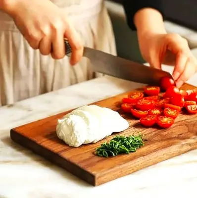 Picture of Mahogany Wooden Chopping Board (12 inch *8 inch) - Multicolor