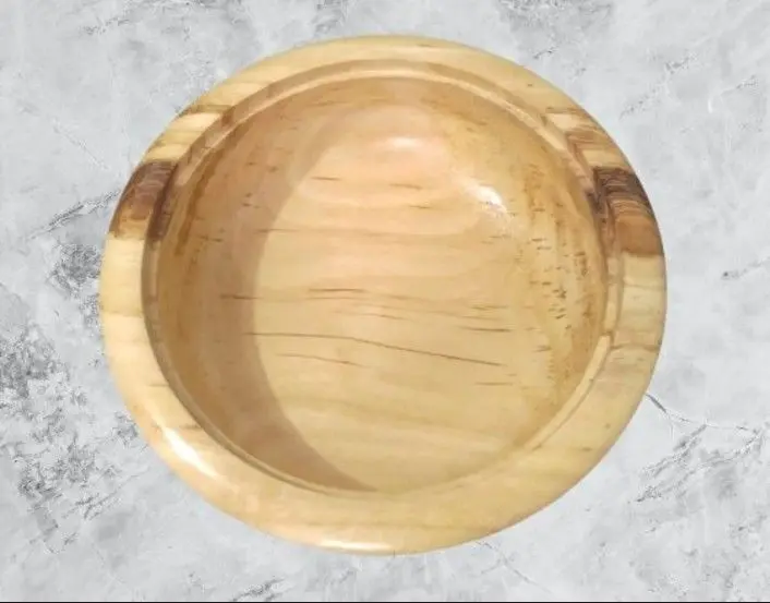 Picture of 1 pcs Classic Style Mehguni wood bowl kitchen storage bowl dry food containers dinner dishes vintage salad rice style tableware noodles bowl with lid - Multicolor