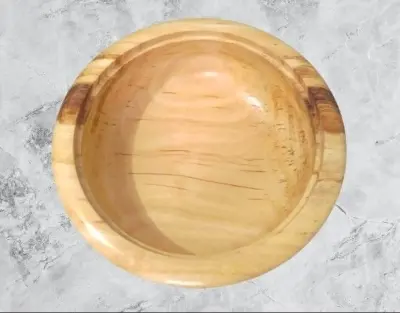 Picture of 1 pcs Classic Style Mehguni wood bowl kitchen storage bowl dry food containers dinner dishes vintage salad rice style tableware noodles bowl with lid - Multicolor