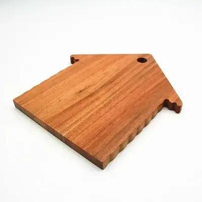 Picture of Personalized mini house shape wooden cutting board - Multicolor