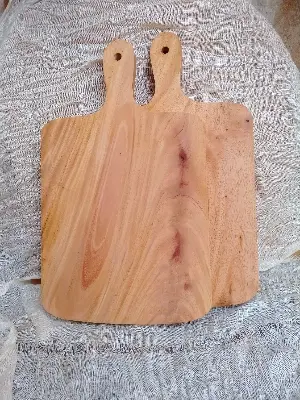 Picture of Vietnam style wooden chopping board ( 17 INCH by 10 inch) - Multicolor