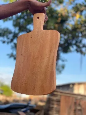 Picture of Vietnam style wooden chopping board ( 17 INCH by 10 inch) - Multicolor