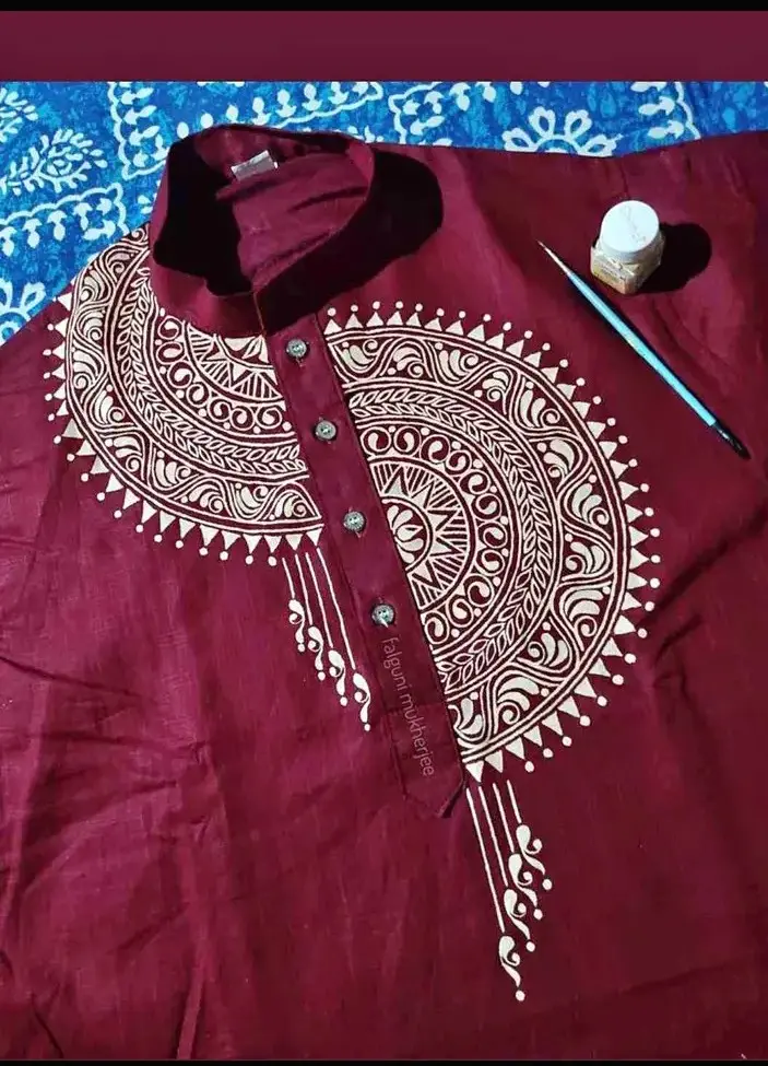 Picture of hand paint panjabi