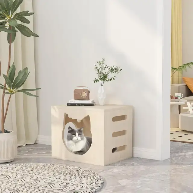 Picture of Wooden Cat home for Cat care - 4 kg