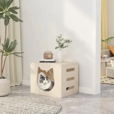 Picture of Wooden Cat home for Cat care - 4 kg