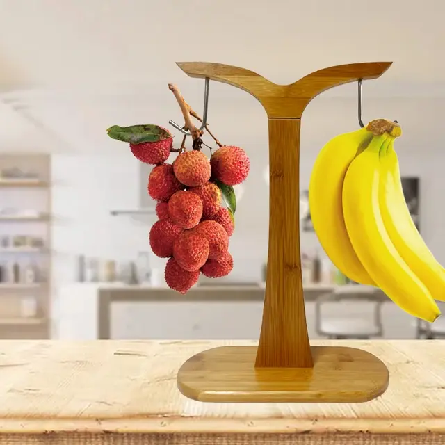 Picture of 2 in 1 smart fruit holder, banana stand holder with unique style - Multicolor