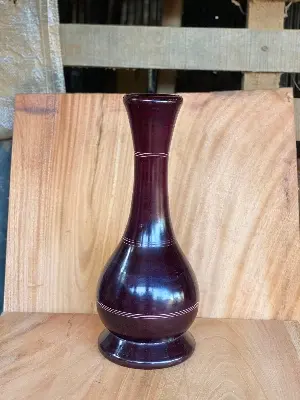 Picture of Wooden big size flower vase, flower holder for decoration ( 14 inch ) - Multicolor