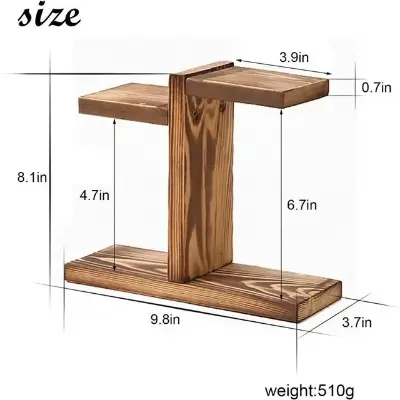 Picture of Household living room solid wood multi-layer flower shelf creative pot plant storage shelf indoor balcony flower rack ( without flower vase ) - Multicolor