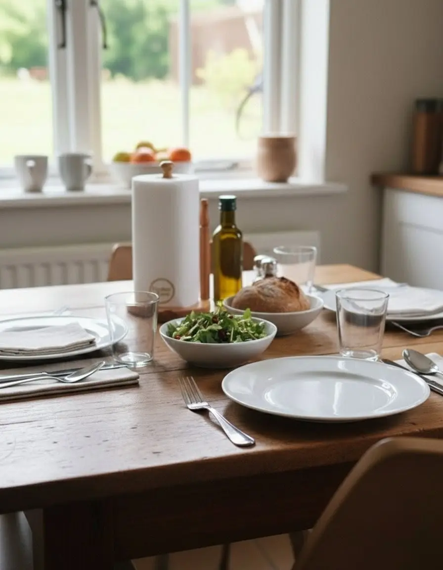 Picture of Wooden Kitchen Tissue Holder for home - Multicolor