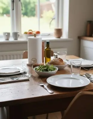 Picture of Wooden Kitchen Tissue Holder for home - Multicolor