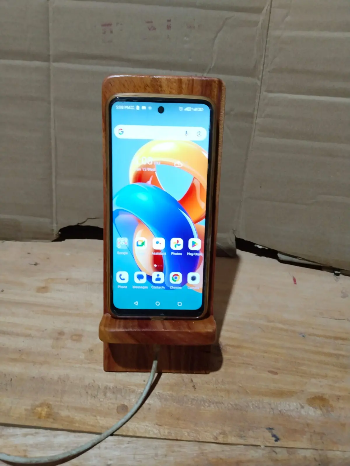 Picture of Wooden Phone Holder Stand Mobile Smartphone Support Tablet Stand-Multi design - Multicolor