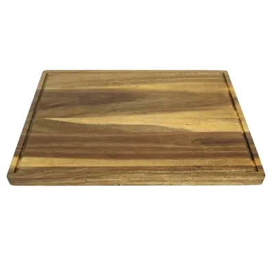Picture of Premium Maple Wood Serving Board with Sink Design for Kitchen & Dining, Durable Cutting Board for Restaurant and Home Use (10" x 10") - Multicolor