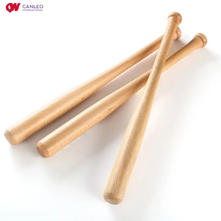 Picture of Wooden Baseball Stand With  Baseball Bats And Wooden Circles Wooden Bat Baseball Stand ( 34 inch ) - Multicolor