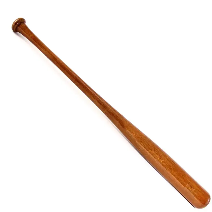 Picture of Hot sell Wooden baseball bat log solid rubber baseball bat, vehicle-mounted reinforced hardwood weapons baseball bat ( 30 inch ) - Multicolor