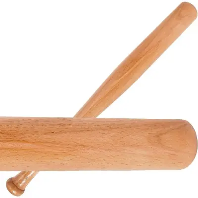 Picture of Hot sell Wooden baseball bat log solid rubber baseball bat, vehicle-mounted reinforced hardwood weapons baseball bat ( 30 inch ) - Multicolor