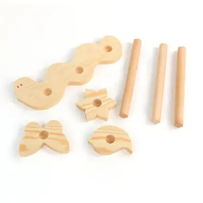 Picture of SLT New Wood Scrunchy Display Organizer Holder for Girls Room Decor ,wooden tissue holder butterfly shape - Multicolor