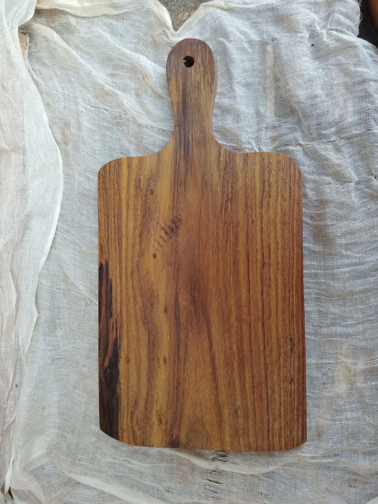 Picture of Wooden chopping /cutting board sissoo wood ( 8 inch by 16 inch) - Multicolor