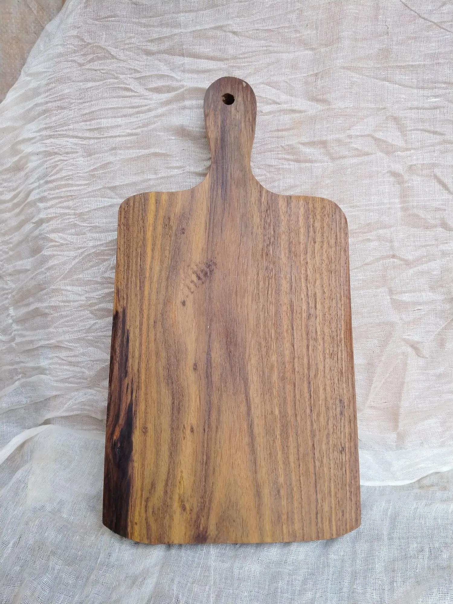 Picture of Wooden chopping /cutting board sissoo wood ( 8 inch by 16 inch) - Multicolor