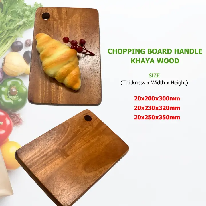 Picture of Eco-Friendly Natural Wood Chopping Board 7x12 Inches - Premium Kitchen Prep Cutting Board - Multicolor