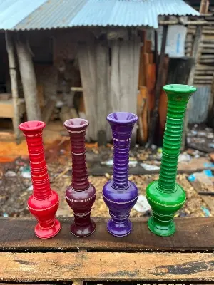 Picture of Big Size Unique Design Colorful Flower Vase For hotel office and home decoration ( 30 inch ) - Green