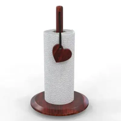 Picture of TIMBER ZONE  Handicrafts Compact Wooden Napkin Holder with Stylish Design - Multicolor