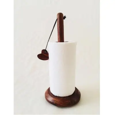 Picture of TIMBER ZONE  Handicrafts Compact Wooden Napkin Holder with Stylish Design - Multicolor