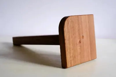 Picture of Modern Single-Tier Wood Kitchen Tissue Paper Towel Flexible Holder for Living Room Storage and Decor - Multicolor