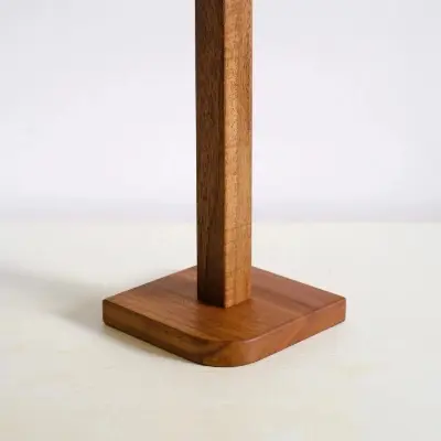 Picture of Modern Single-Tier Wood Kitchen Tissue Paper Towel Flexible Holder for Living Room Storage and Decor - Multicolor