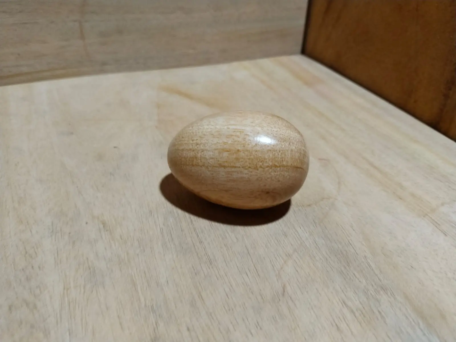 Picture of wooden small size egg for baby toys ( 1 pcs )
