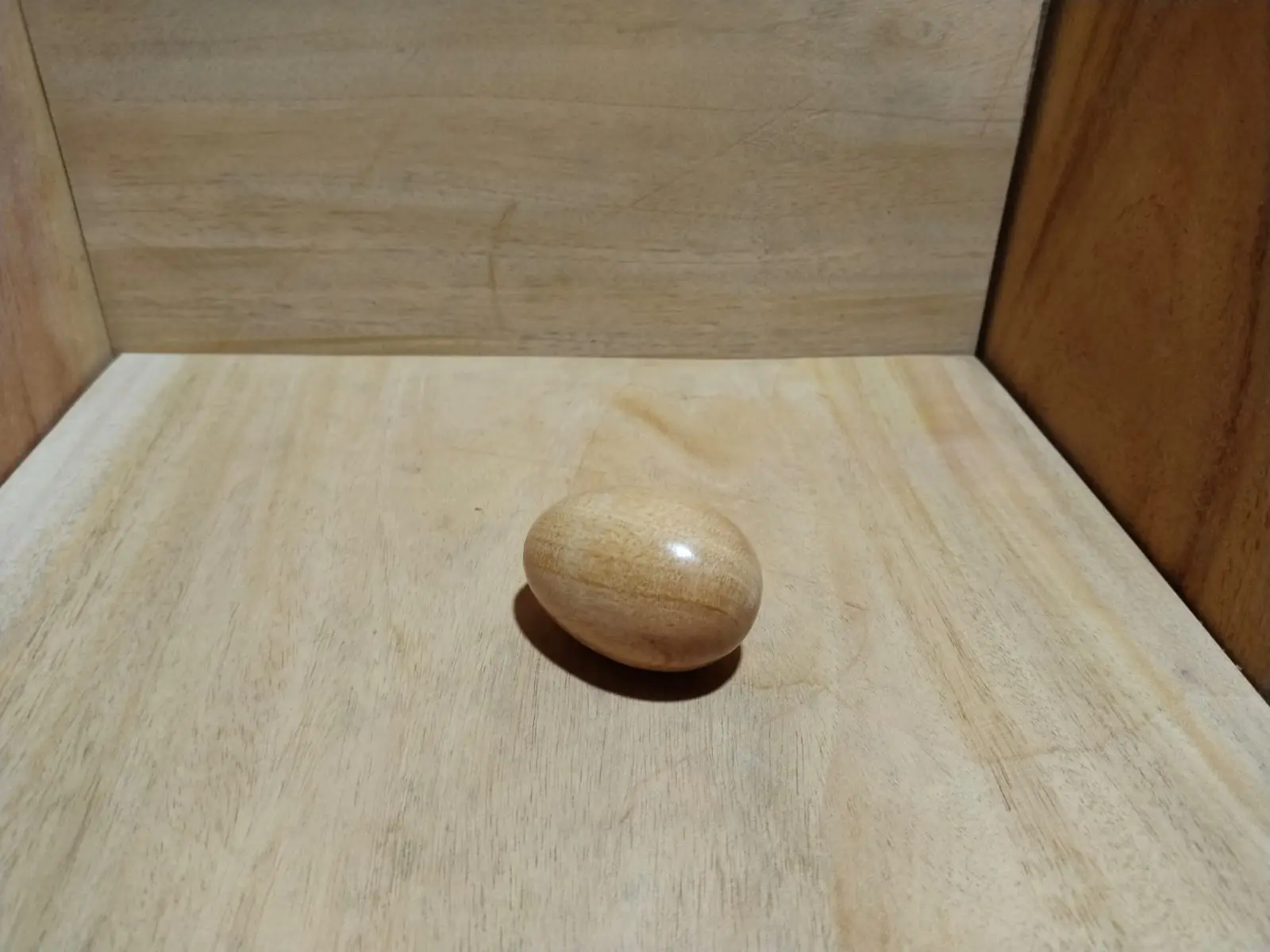 Picture of wooden small size egg for baby toys ( 1 pcs )