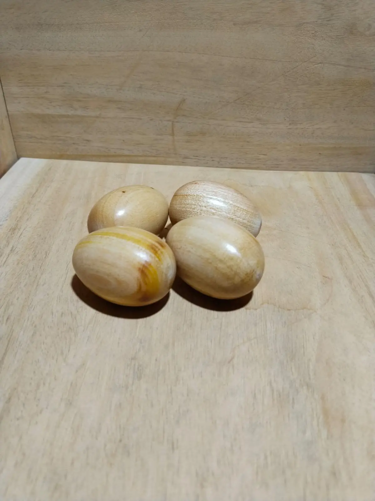 Picture of wooden small size egg for baby toys ( 1 pcs )
