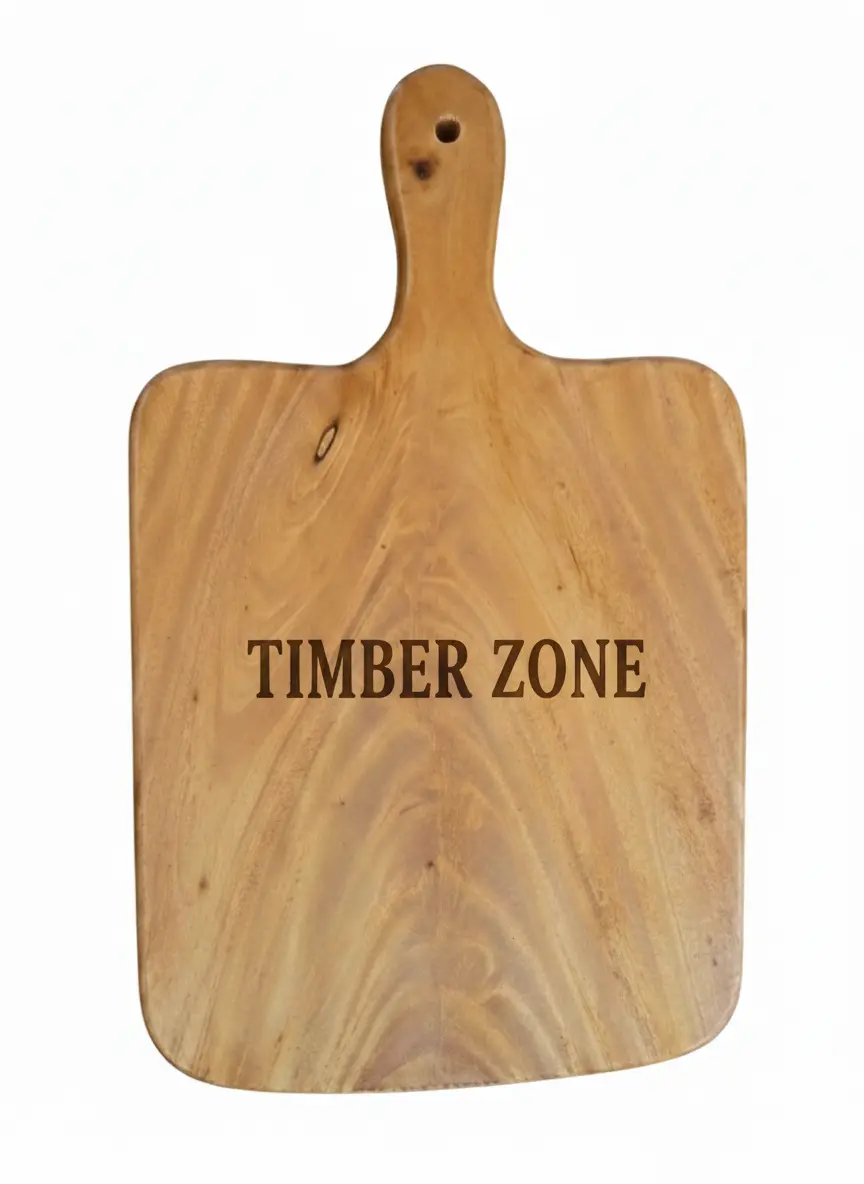 Picture of heavy duty wooden chopping board , ( 10 inch * 17 inch ) thick butcher cutting board for meat & fish - Multicolor