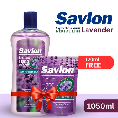 Picture of Savlon Hand Wash Lavender 1000ml + 50ml Extra (Buy 1 get 170ml Lavender Free)