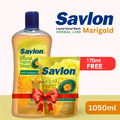 Picture of Savlon Hand Wash Marigold 1000ml+50ml Extra (Buy 1 get Marigold Free 170ml)