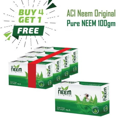 Picture of Neem Original Pure Neem Soap 100gm (Buy 4 get 1)