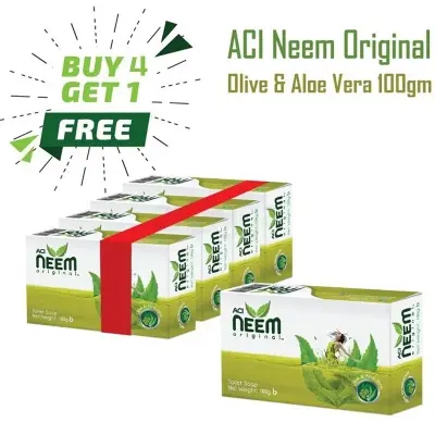 Picture of Neem Original Olive & Aloe Vera Soap 100g (Buy 4 get 1)
