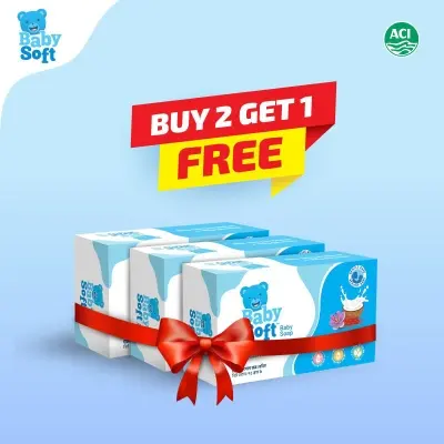Picture of Baby Soft Baby Soap 75g (Buy 2 Get 1)