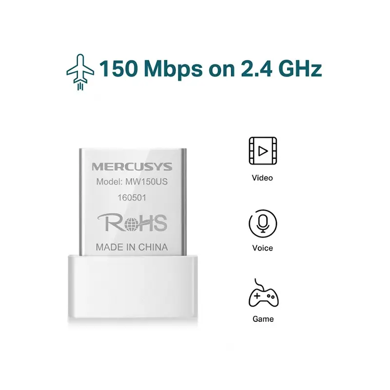 Picture of Mercusys MW150US N150 Wireless Nano USB Adapter