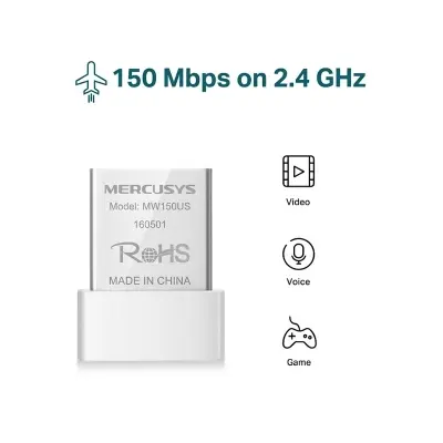 Picture of Mercusys MW150US N150 Wireless Nano USB Adapter