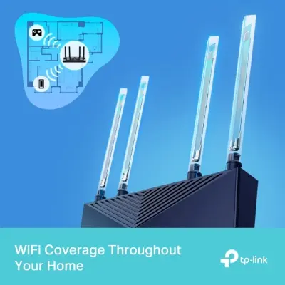 Picture of TP-Link Archer AX15 AX1500 Wi-Fi 6 Wireless Dual Band Gigabit Router OFDMA & Tether app support